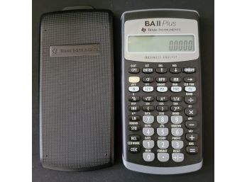 Texas Instruments BA II Plus Business Analyst Calculator - Excellent