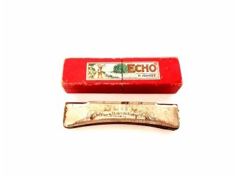 Vintage M. Hohner Echo Harmonica Made In Germany In Box