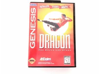 Sega Genesis Dragon The Bruce Lee Story Video Game In Case With Instruction Manual