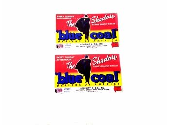 The Shadow 1940s 'blue Coal' Advertising Reprint