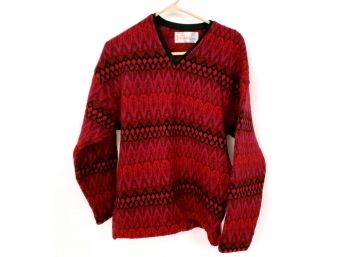 Original Iceland From Jersey Modeller 100 Scandinavian Lambs Wool Sweater Size 14