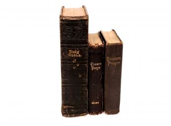 Vintage/antique Pocket Holy Bible And 2 Pocket Common Prayer Books Oxford University Press