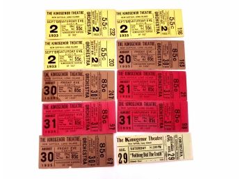 10 1933-1935 The Kimogenor Theatre Tickets