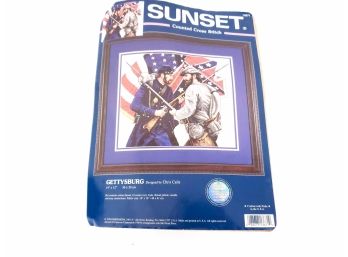 Sunset Counted Cross Stitch 'Gettysburg ' Cross Stich Kit