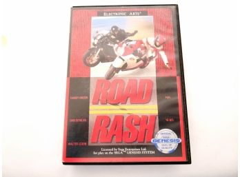 1991 Electronic Arts Sega Genesis Road Rash Video Game With Case