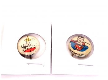 Original Kellogg's Pep Pins Little King And Superman
