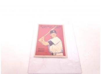 Cracker Jack Mickey Mantle Ball Players Card