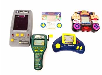 Lot Of Handheld Electronic Games Including Sonic WCW Grudge Match And More