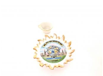 1961 Worlds Fair Miniature Souvenir Tea Cup And Saucer