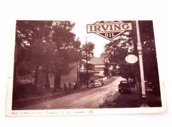 1953 Irving Gas Station Chipman N.b. Canada Post Card
