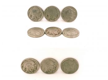 1936, 1936 S And D Buffalo Nickels