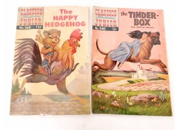 2 Vintage Classics Illustrated Junior Comic Books No. 568&540
