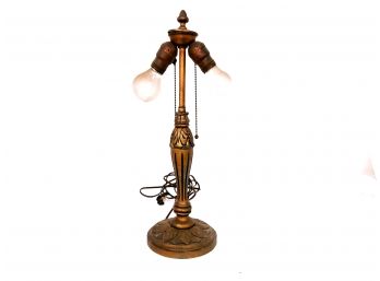 Vintage DM CO. Cast Metal Decorative Desk Lamp