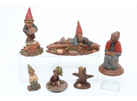 Lot Of 6 Collectible Tom Clarke Gnome Figurines