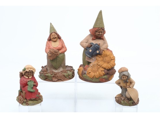 Lot Of 4 Collectible Tom Clarke Gnome Figurines