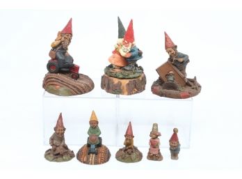 Lot Of 8 Collectible Tom Clarke Gnome Figurines