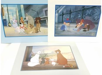 Disney Lithographs, Oliver & Company, Great Mouse Detective, The Arisocats
