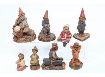 Lot Of 8 Collectible Tom Clarke Gnome Figurines