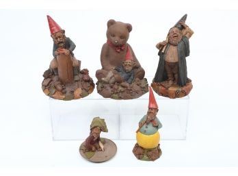 Lot Of 5 Collectible Tom Clarke Gnome Figurines