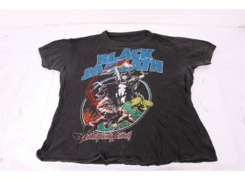 Vintage 1980s Black Sabbath/blue Oyster Cult Rock T-Shirt Original Rare Item
