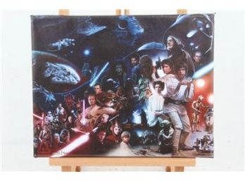 Star Wars 11' X 14' Signed & Numbered Print On Canvas *Jedis And Siths* 331/400