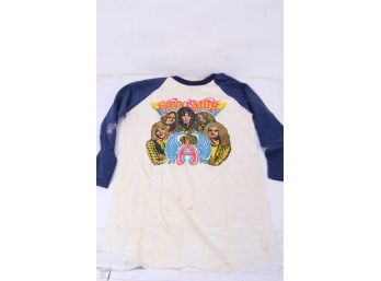 Vintage Early 1980s Aerosmith Concert Tour Shirt