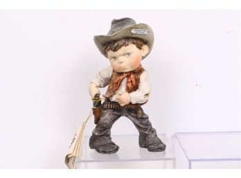 G. Armani Cowboy Sculpture With Tag