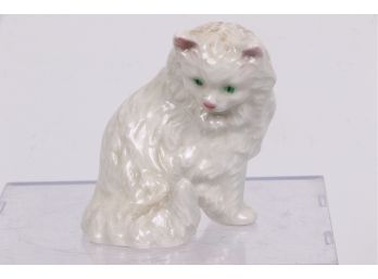 Vintage German Porcelain Cat Figurine