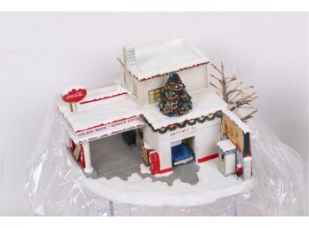 Holiday Magic Service Center From Coca -Cola Holiday Village Collection -limited Edition In Box