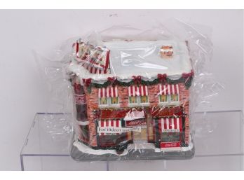 Holly Leaves Market From Coca -Cola Holiday Village Collection -limited Edition In Box