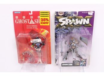 Ghost In The Shell Hard Disk And Spawn 'domina' Action Figures - New In Box