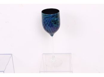 Vintage Josh Simpson Art Glass 9.5 ' Goblet