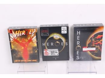 3 Collector's Edition 'heroes ' Season 1 Dvd's Factory Sealed Retail $49.99 Each