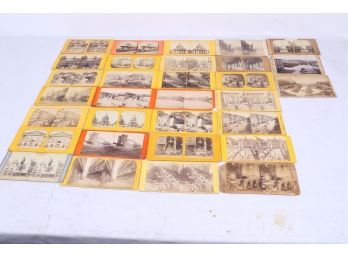 Group Of Antique Stereoscopic Cards