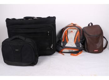 Group Of Backpacks And Other Bags