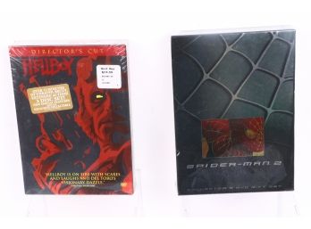 Spiderman 2 Collectors DVD Gift Set And Hellboy 3 Disc Set New Factory Sealed