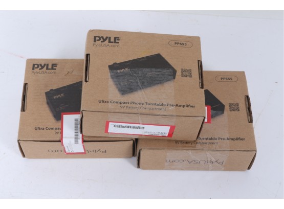 3 Pyle PP555 Compact Phono Turntable Preamp Converts Phono To Line Level