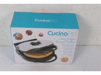 Cucinapro Classic Round Belgian Waffle Maker 7' New