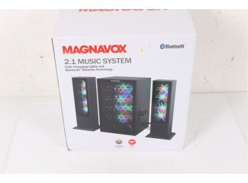 Magnavox MHT990 Bluetooth Home Entertainment System With Color Changing Lights