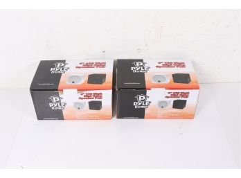 2 Pairs Of Pyle Home PCB3BK 3-Inch 100-Watt Mini Cube Bookshelf Speakers - Pair (Black)