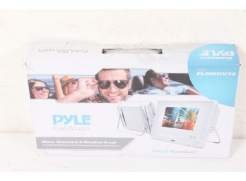 Pyle Waterproof 7 Portable DVD Player, Built-in Rechargeable Battery, USB/SD
