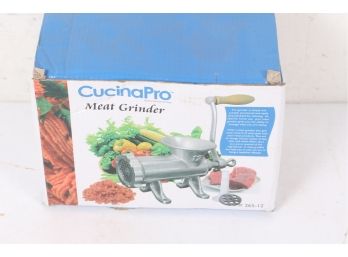Cast Iron Table Mount Meat Grinder By CucinaPro With Two 2 3/4' Cutting Disks