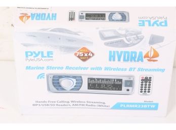 Pyle PLRMR23BTW Bluetooth Marine Receiver Stereo MP3/USB/SD Readers, AMFM Radio New