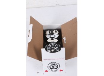 Retro Kit Kat Klock Model B2, 12 3/4' Black Kitty Cat Clock Rolling Eyes Tail
