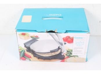 CucinaPro Tortilla Flatbread Maker 1443 10' Pita Chapati Non-Stick Electric