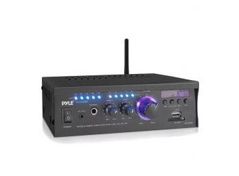 Pyle PCAU46BA Wireless Power Amplifier Home Audio Bluetooth Receiver System