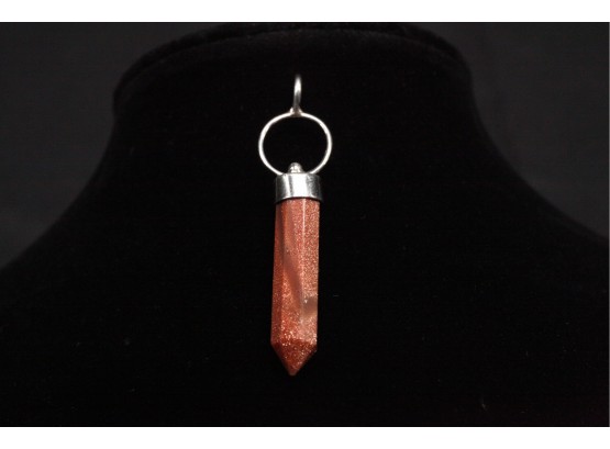 Sterling Silver Capped - Copper Prism Pendant