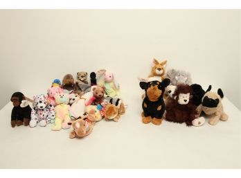 TY Beanie Babies & Ganz Webkinz Small Stuffed Animal Lot