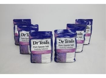 6 Bags Of Dr. Teal's Epsom Salt ~ Sooth & Sleep With Lavender