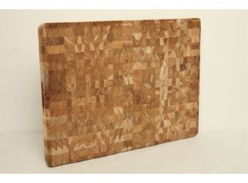 Teak Cutting Board In Checkerboard Pattern ~ 24' X 18'